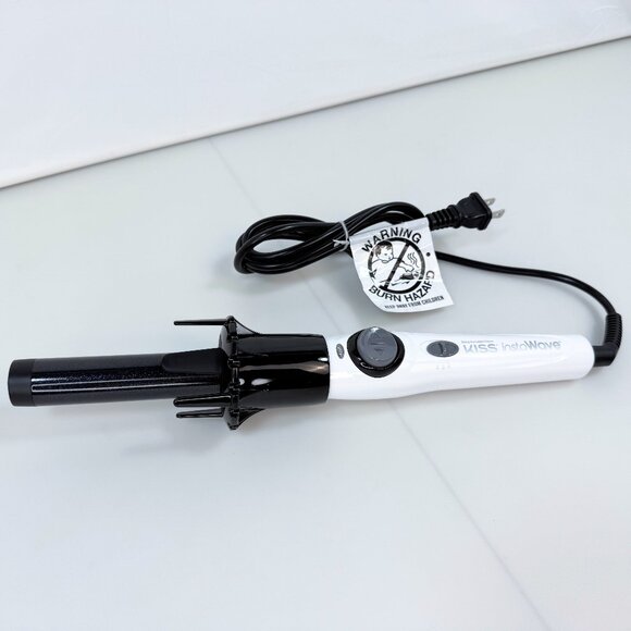 Kiss InstaWave Deluxe Hair Curling Iron Automatic Ceramic Ionic Spinner KAC101 - Picture 1 of 5